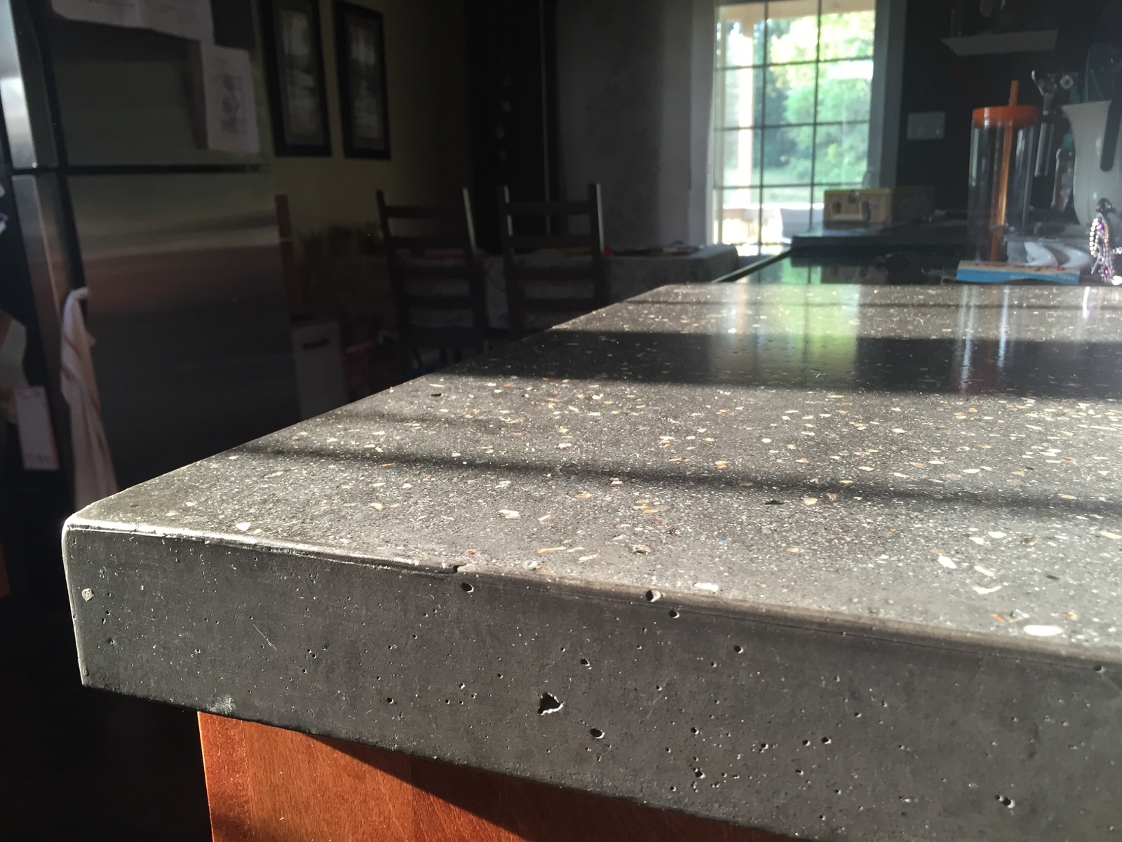 Black Polished Concrete Countertops