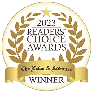 2023 Readers' Choice Awards winner badge from The News & Advance 